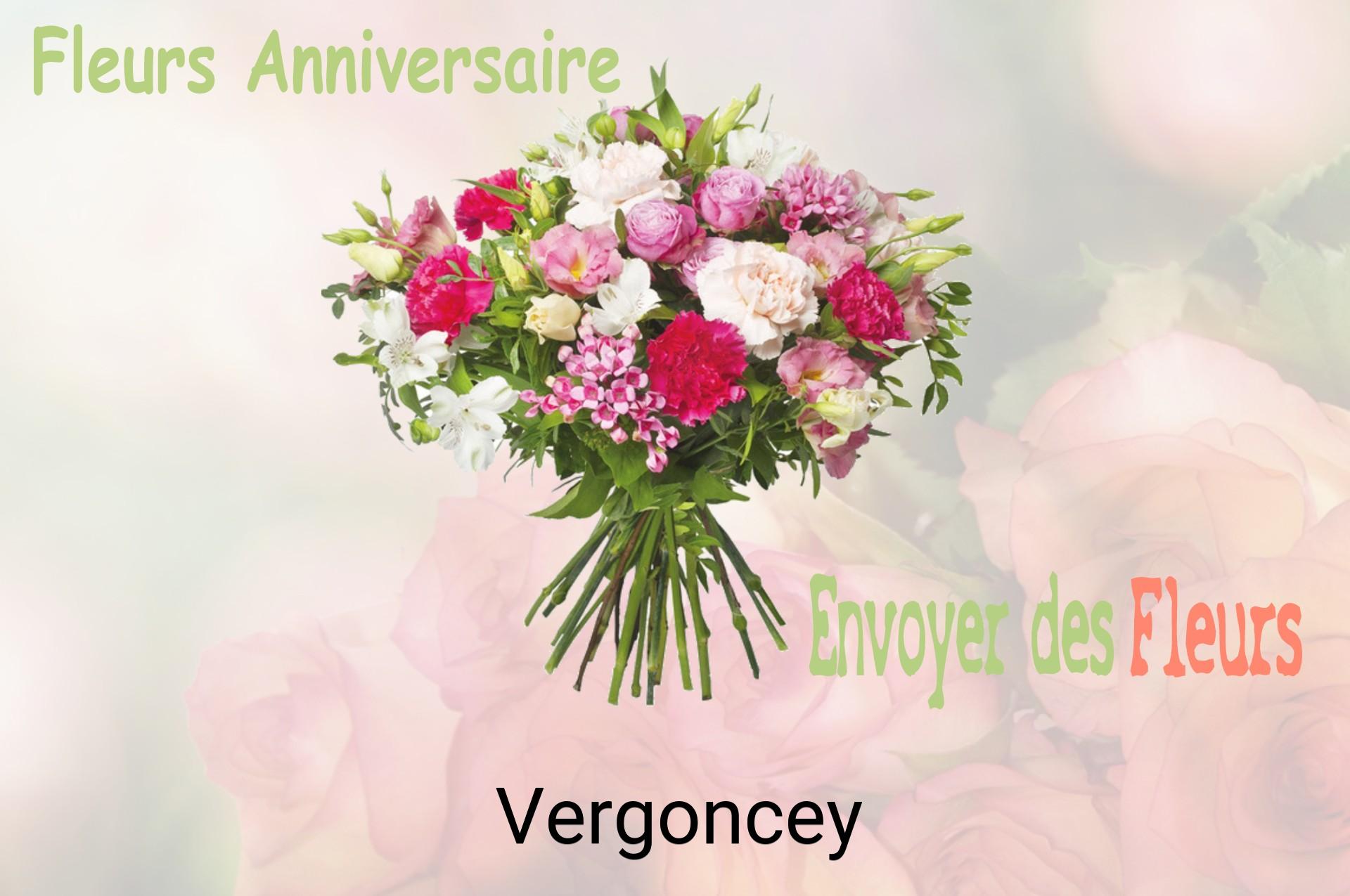 Bouquet de fleurs d’anniversaire livré à Vergoncey